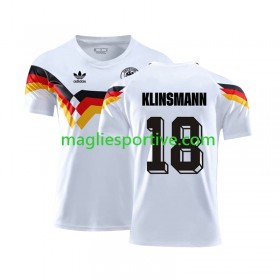 Completo Calcio Germania Klinsmann 18 Retro Divisa Prima 1990